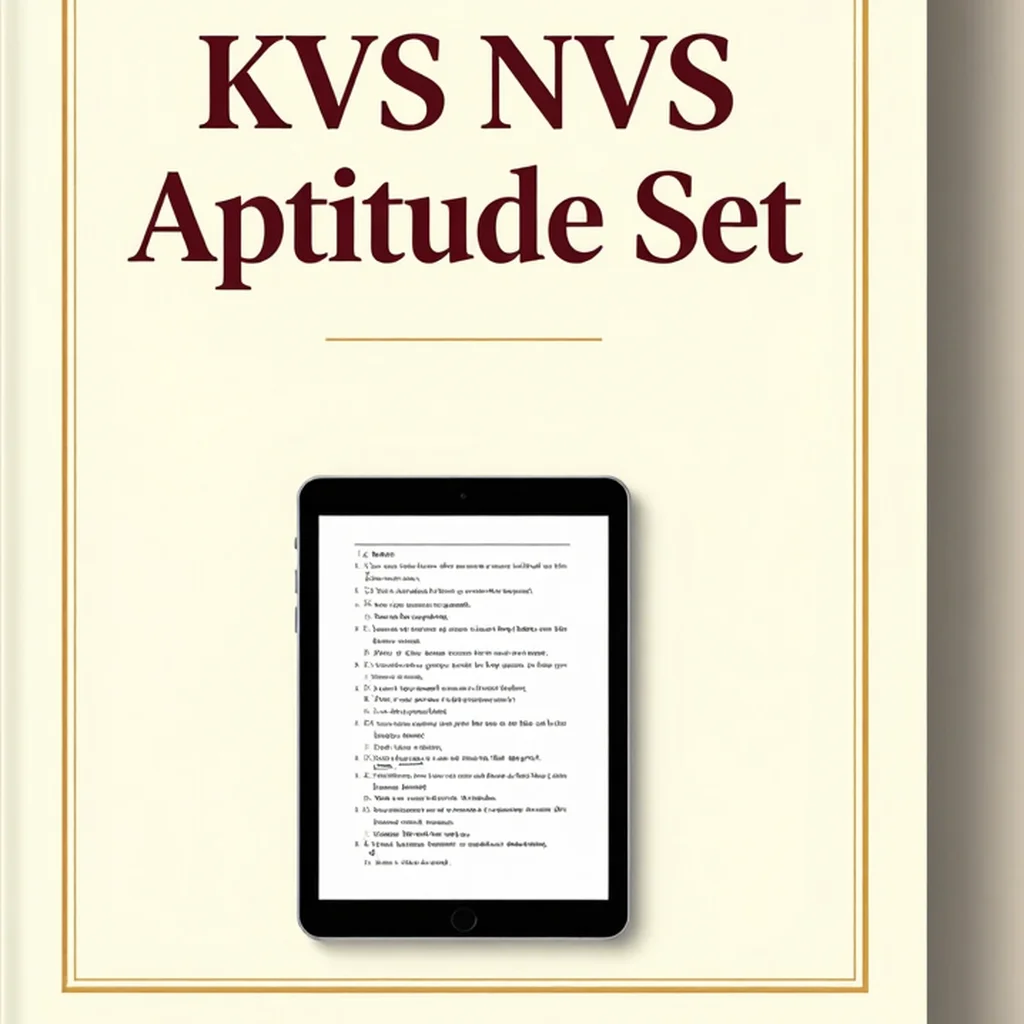 KVS NVS Aptitude Set